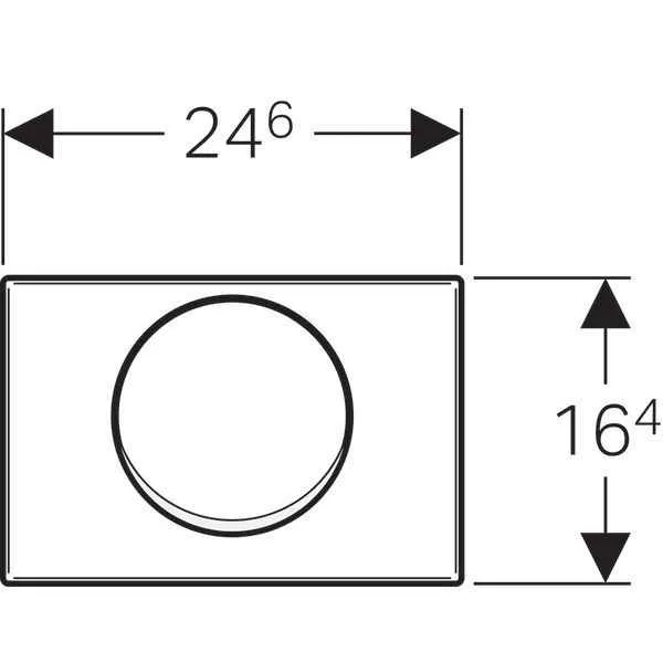 Клавіші змиву води Geberit Mambo антивандальна