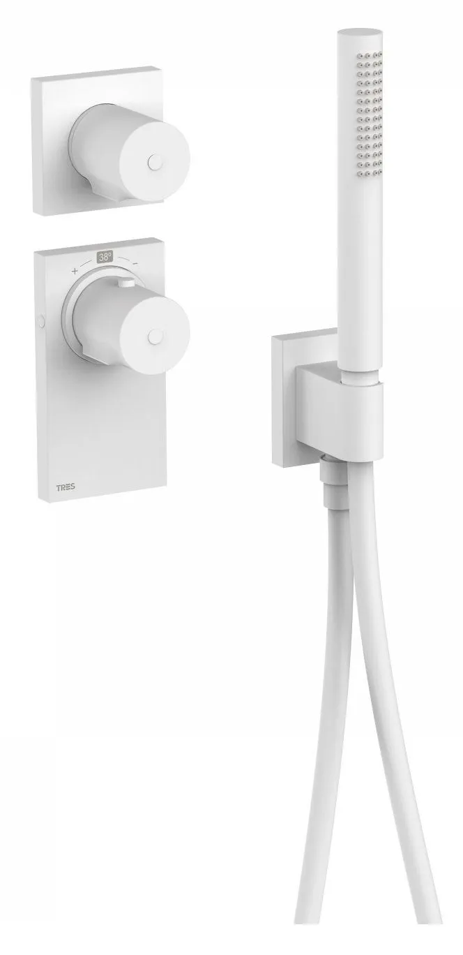 Термостат для душа и душевой набор Tres Block System 20635291BM