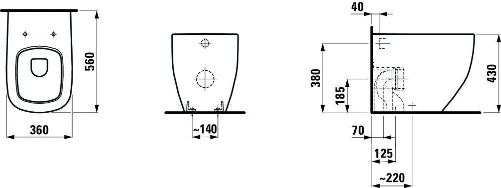 Унитаз напольный Laufen Palomba H8238064000001