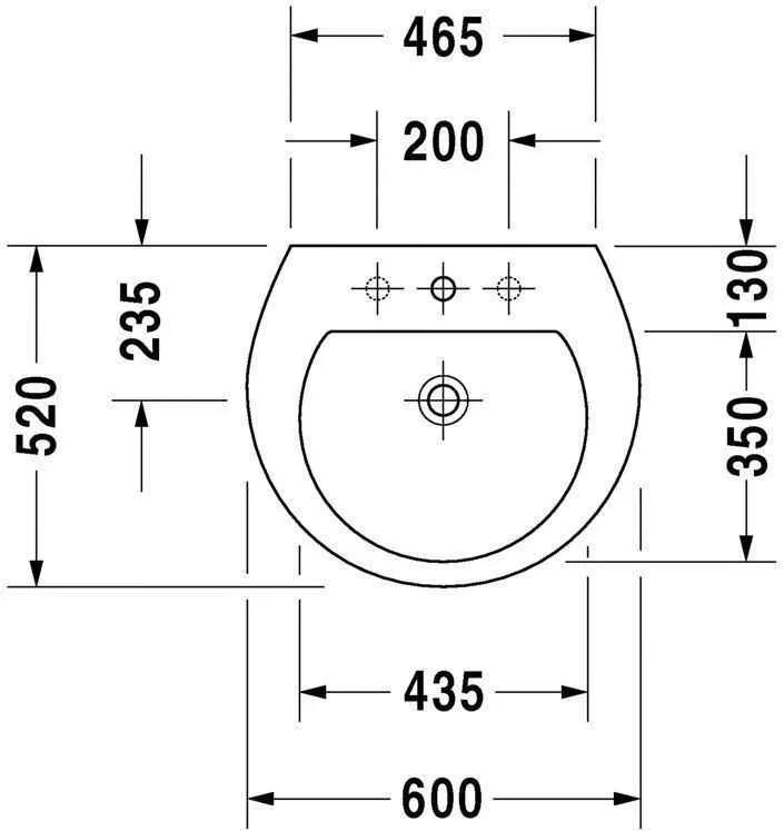 Підвісний умивальник Darling New Duravit 2621600000