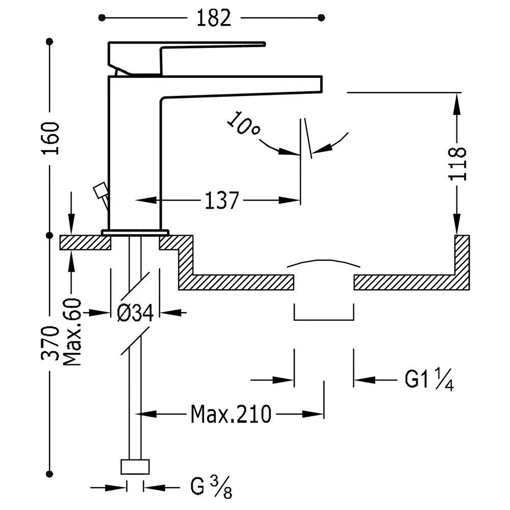 Смесители на раковину Tres Slim 20210301D