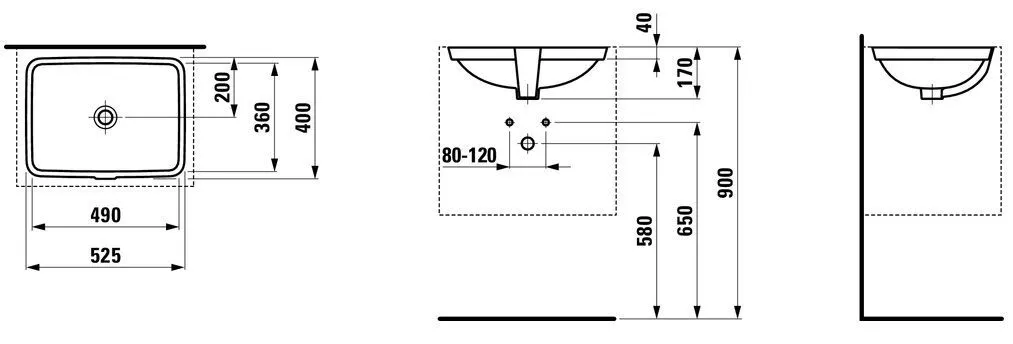 Умывальник Laufen PRO S H8119600001091 H8119600001091