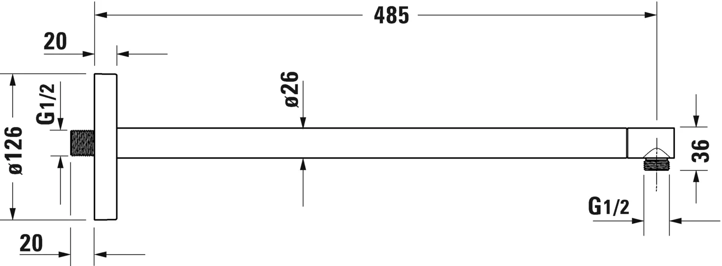 Настінний кронштейн з декоративною накладкою Duravit UV0670021000