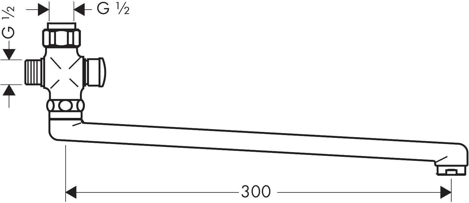 Вилив для ванни Hansgrohe 14495000