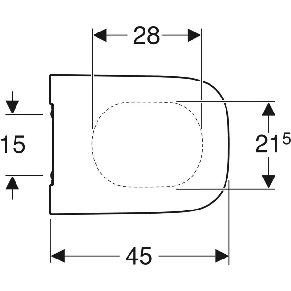 Крышка сиденье Geberit Geberit Smyle 500.240.01.1
