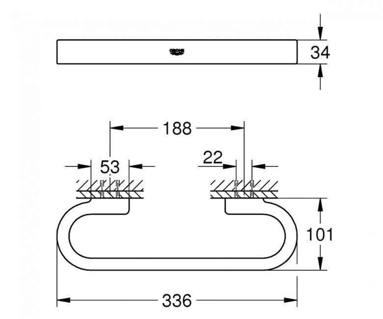 Рушникотримач Grohe Selection 41064AL0