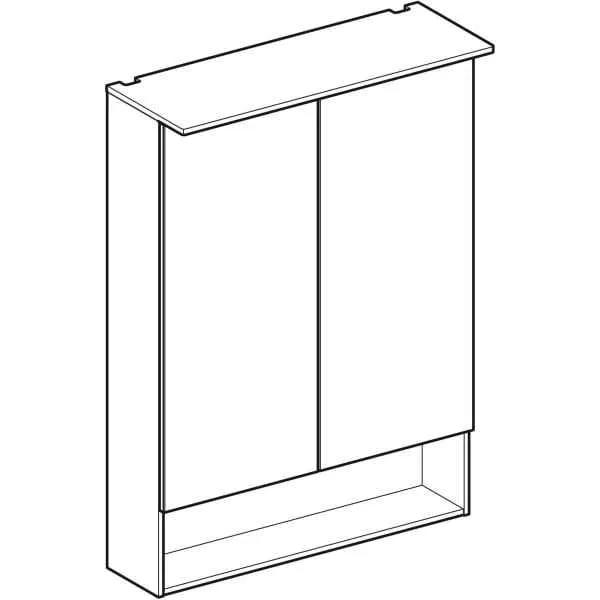 Зеркальный шкафчик Geberit Acanto 500.644.00.2