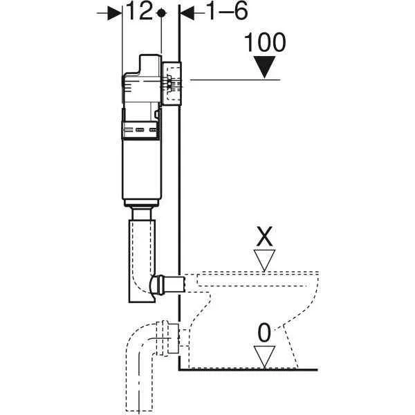 Прихований бачок Geberit Delta 109.100.00.1