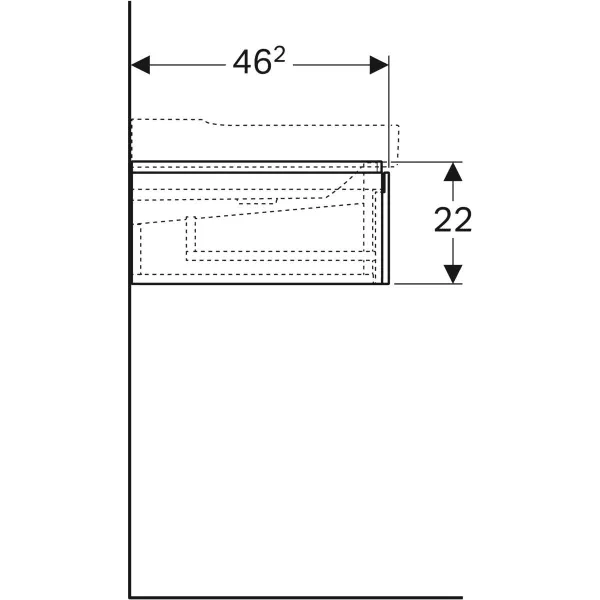 Шкафчик под умывальник Geberit XENO² 500.517.00.1