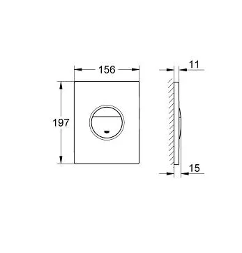 Кнопка для инсталляции Grohe Nova Cosmopolitan 38765000