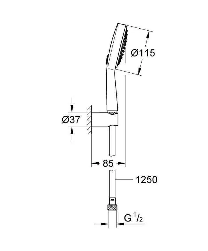 Душевой набор Grohe Power&Soul 27838000