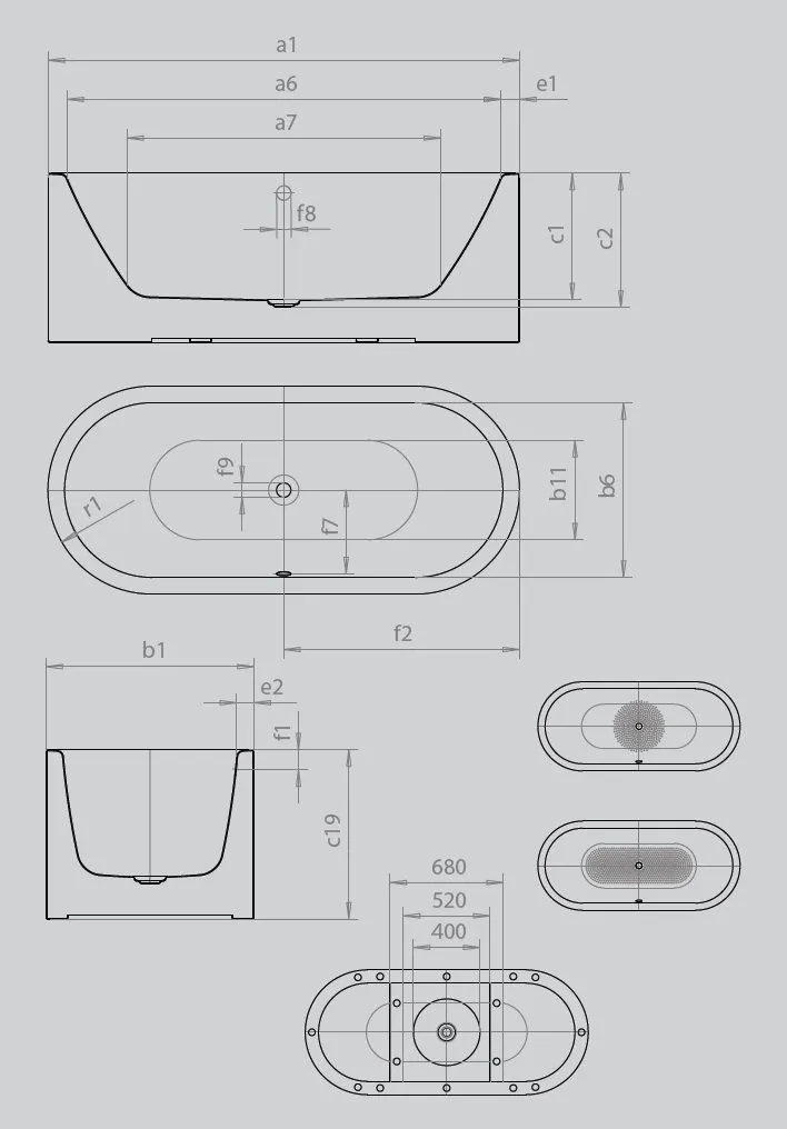 Ванна Meisterstuck Centro Duo Oval 1128 4040 0001