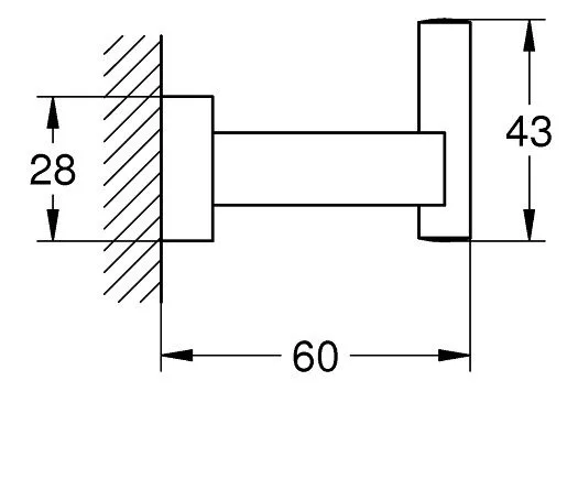 Крючок Essentials Cube 40511AL1