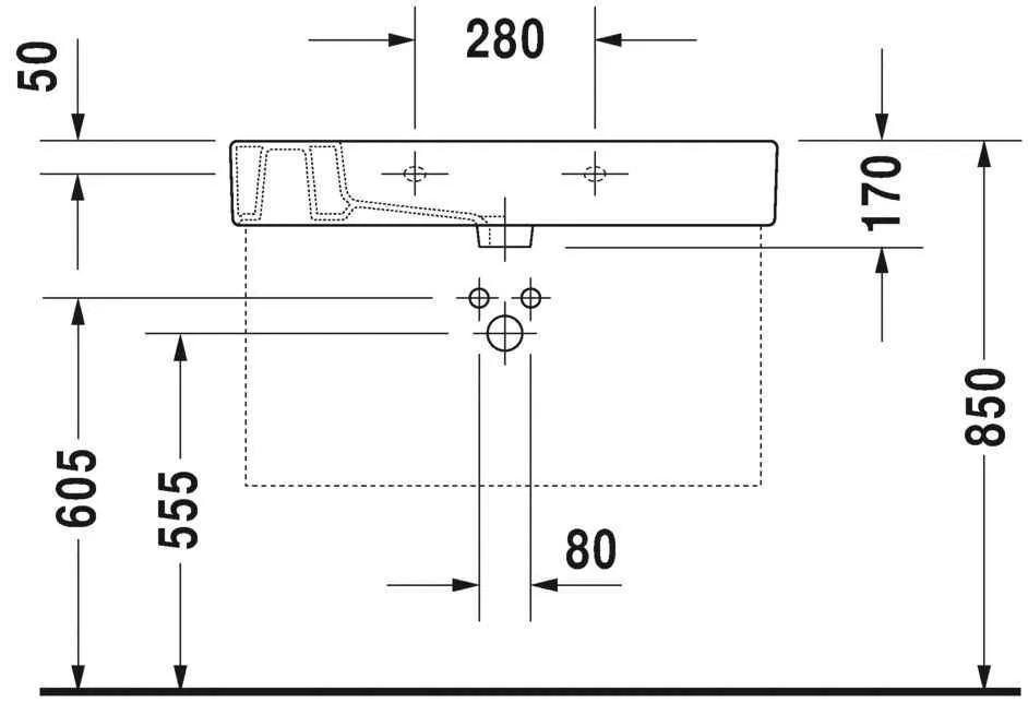 Умивальник Duravit Vero 0329850000