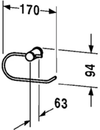 Держатель бумаги Duravit D-Code 0099261000