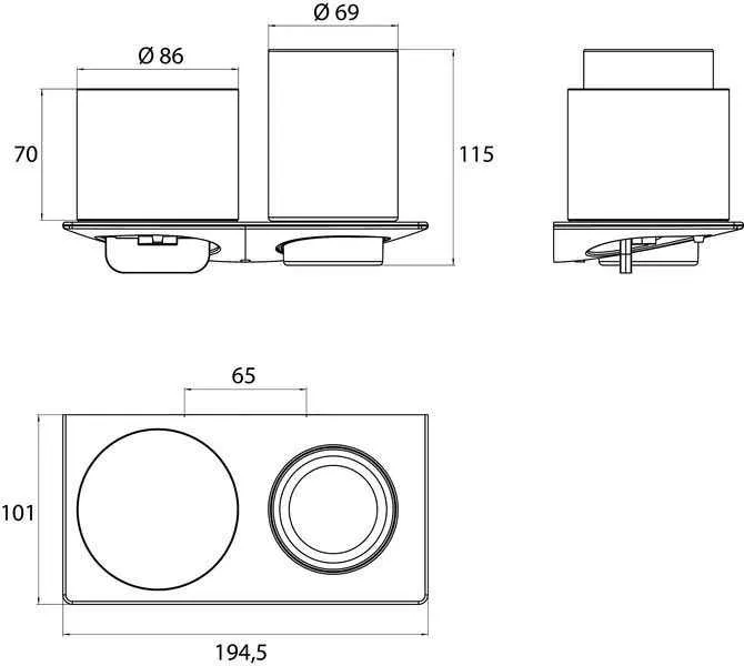 Дозатор і стакан для щіток Emco Art