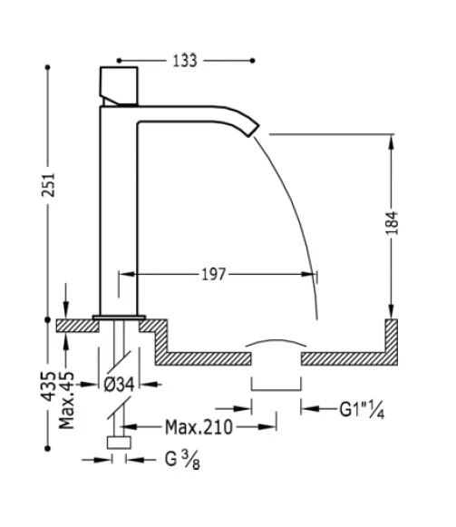 Змішувач для умивальника Hansgrohe Metris 00661002