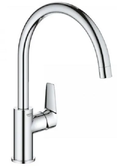 BauEdge New Смеситель кухонный однорычажный, хром