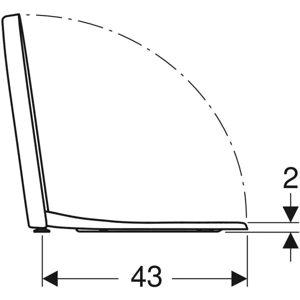 Крышка сиденье Geberit iCon 574120000