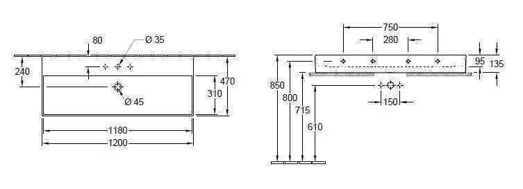Раковина на стільницю Villeroy and Boch Memento 2.0 4A22CHR1