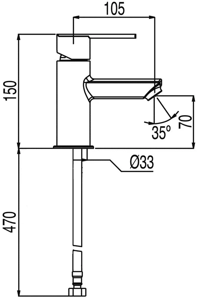 Смесители для раковины Tres Lex 181103