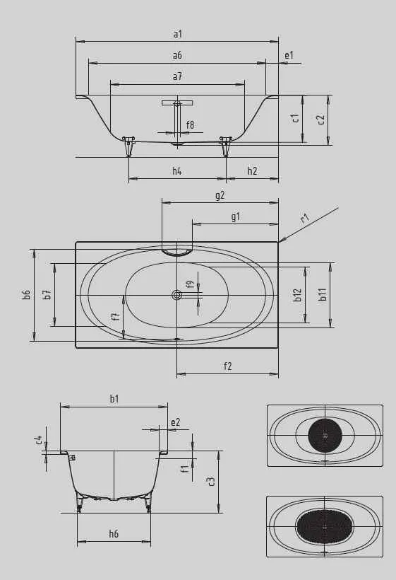 Ванна Ellipso Duo 2860 0001 0001