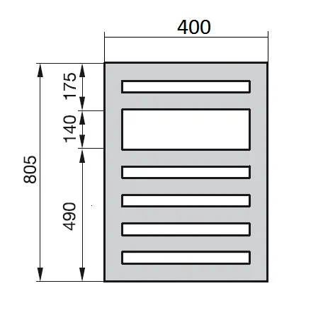 Рушникосушка Zehnder Metropolitan Spa MET-080-040