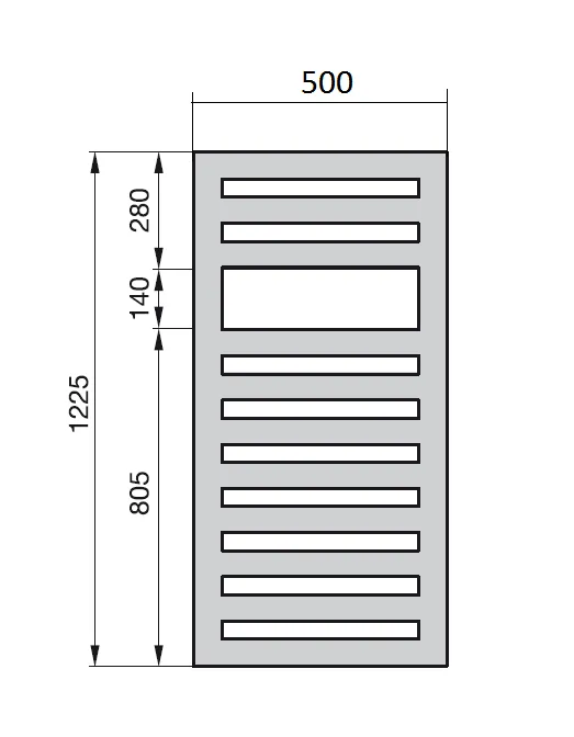Рушникосушка Zehnder Metropolitan Spa Полотенцесушитель Zehnder Metropolitan Spa MET-120-050