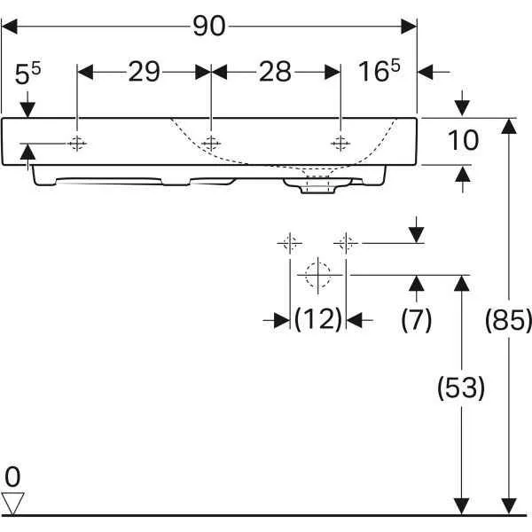 Унітаз підвісний Geberit ONE (з кришкою-сидінням) 500.549.01.1