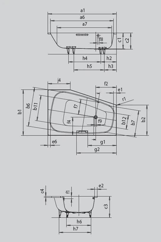 Ванна Plaza Duo 2372 0001 0701