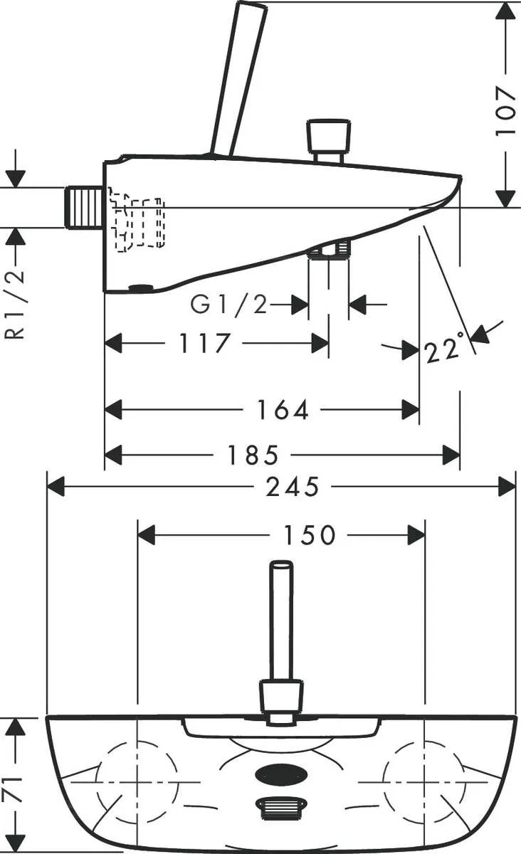 Смеситель сенсорный Hansgrohe PuraVida 15472400