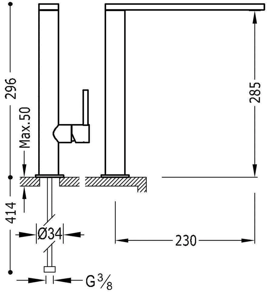Смеситель на кухню Tres 06248801