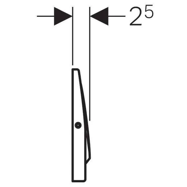 Клавіші змиву води Geberit Mambo антивандальна