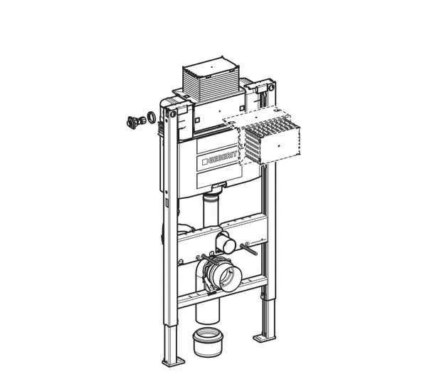 Інсталяція для унітазу Geberit Duofix Omega 111.030.00.1