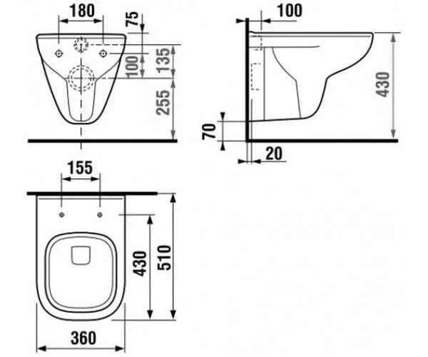Унитаз подвесной Jika Olymp Deep