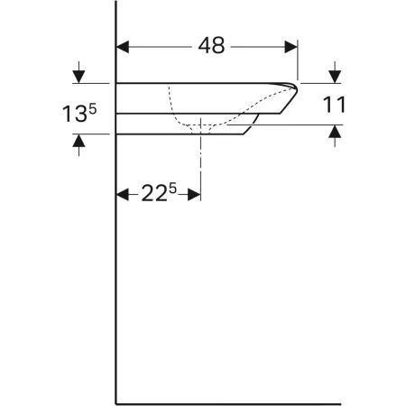 Умывальник подвесной Geberit myDay