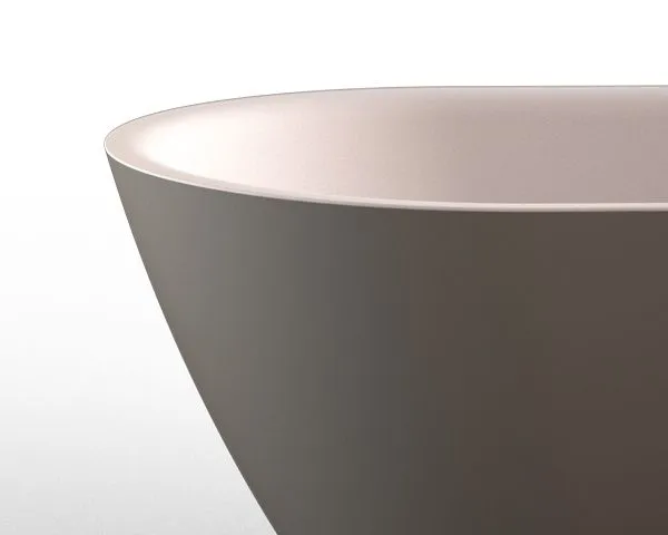 Пристінна ванна Knief Tidy tidy 0100-242 Белый матовый / Цемент матовый