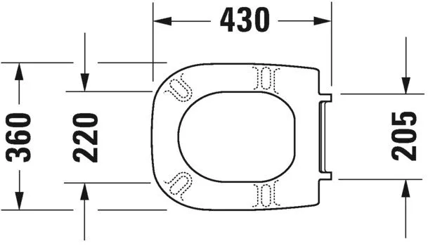 Крышка для унитаза Duravit D-Code