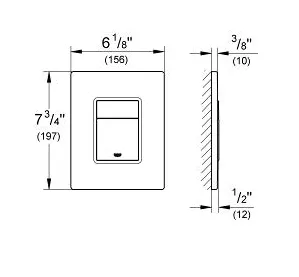 Кнопка для инсталляции Grohe Skate Cosmopolitan 38732BR0