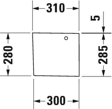 Полупьедестал Duravit 0858280000
