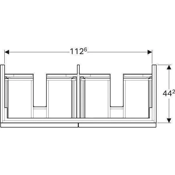 Ящик під умивальник Geberit  iCon 841222000