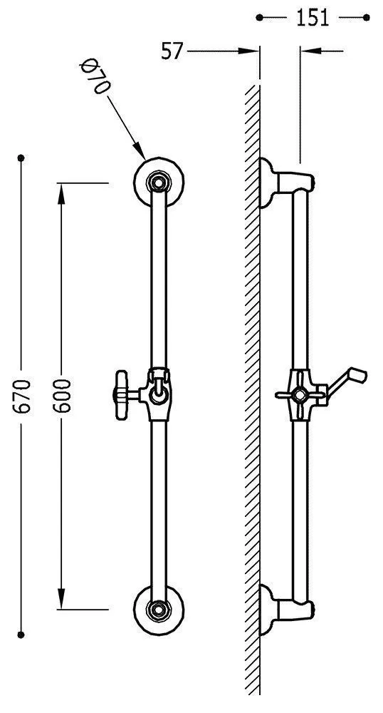 Штанга Tres Clasic 24273201LM