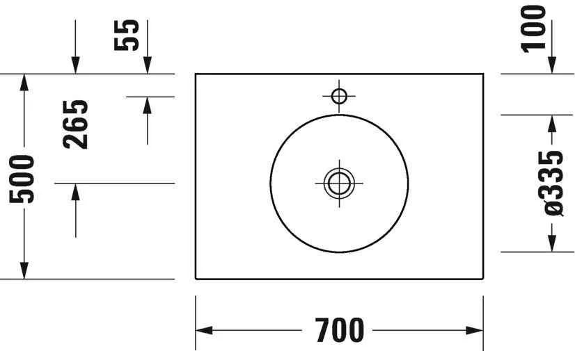 Умивальник Duravit Cape Cod 2339700000
