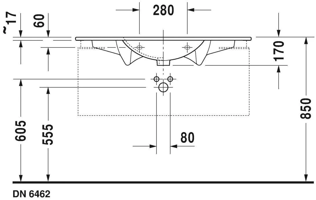 Умывальник Duravit Darling New 0499100030