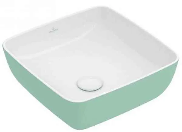 Artis Bicolour Умивальник на стільницю 410x410 колір Mint