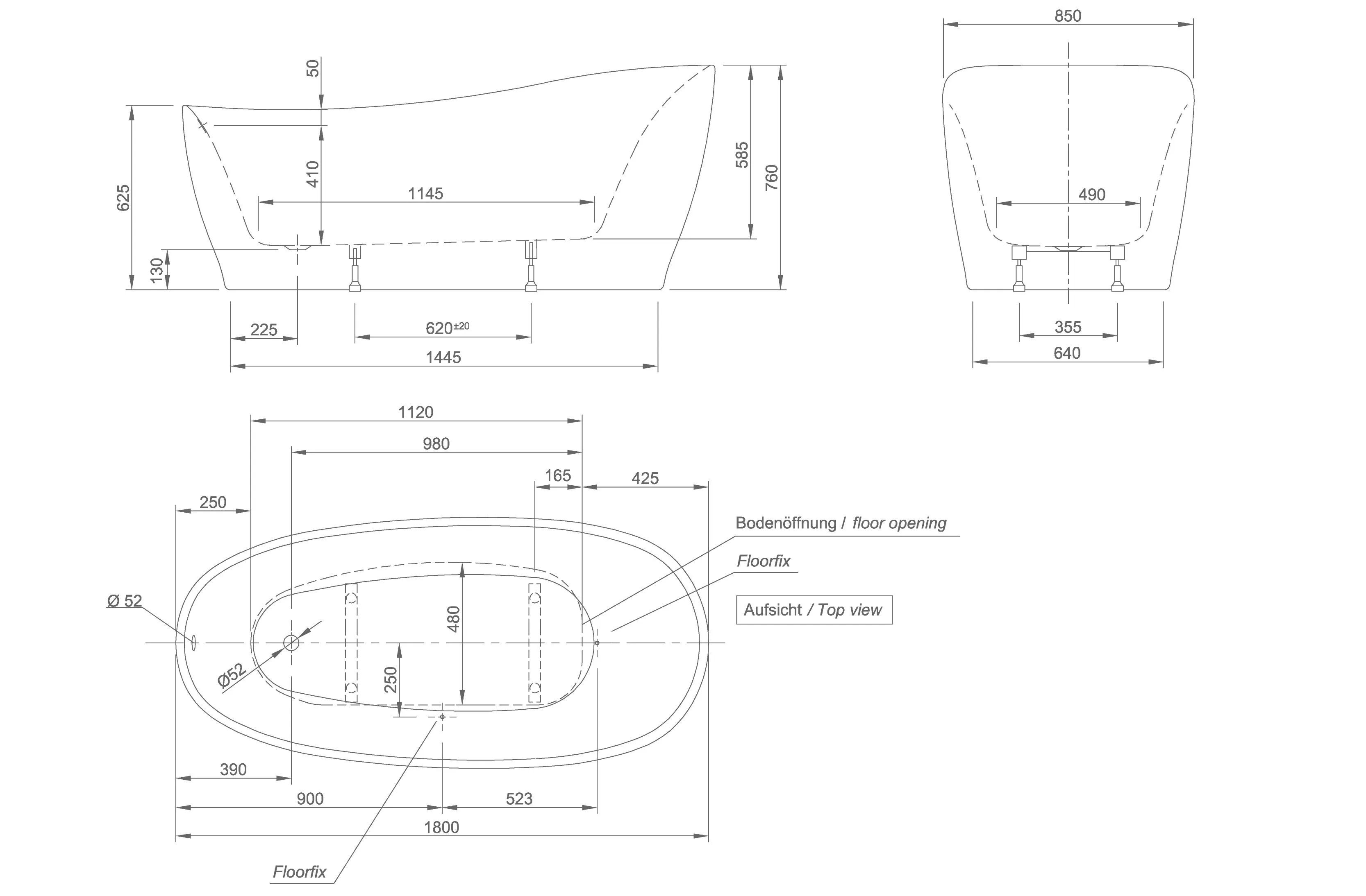 Отдельностоящая ванна Knief Relax relax 0100-278 Белый матовый