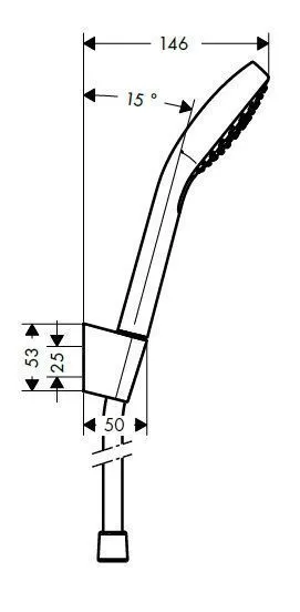 Душевой набор Hansgrohe Croma Select E Vario (110/1250-1600) 3jet 26413400
