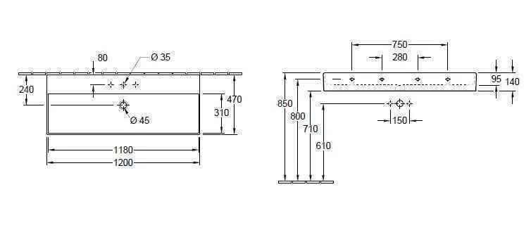 Підвісний умивальник Villeroy and Boch Memento 2.0 4A22C5R1