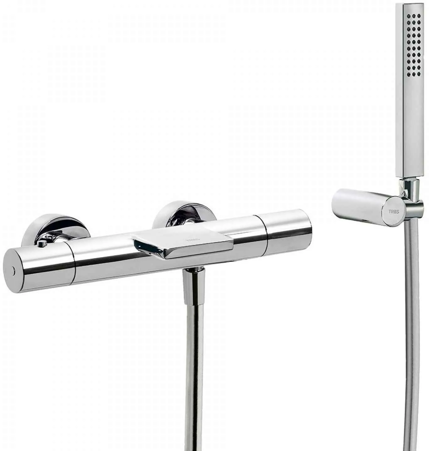 Набор: Смеситель-термостат и душевой набор Tres Class 205174019
