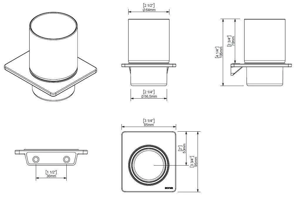 Стакан для зубних щіток Creabath Soul 192373
